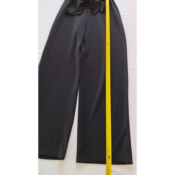 Premier Amour Women High Neck Short Sleeve Jumpsuit with Grey Lace Bodice Sz12 - Picture 11 of 16